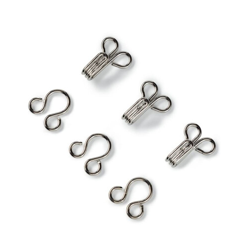 Prym PRYM_263844-1 Hooks and Eyes Brass 1 Silver col 1
