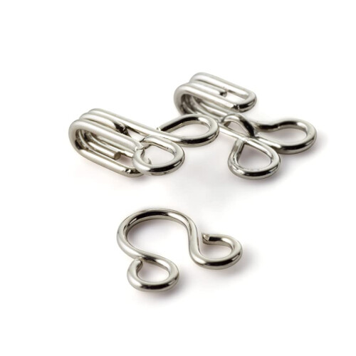 Prym PRYM_263844-1 Hooks and Eyes Brass 1 Silver col 2