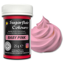 Sugarflair Pastel Baby Pink Food Colouring Paste 25g - Concentrated Paste Food Dye for Cake Decorating, Fondant, Buttercream, Cake Batter and More -