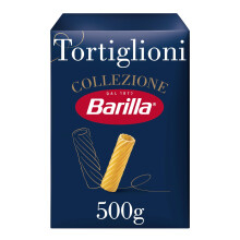 Barilla Tortiglioni ? Authentic Italian Pasta Made with Durum Wheat ? Classic Short Shape Pasta - For Pasta Bakes - Single Pack of 1 x 500g