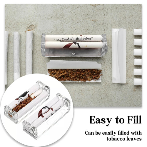 3 Pcs Cigarette Roller Plastic Cigarette Rolling Machine Manual Rolling Machine Tobacco Rolling Machine King Size 110mm Cigarette Making 2