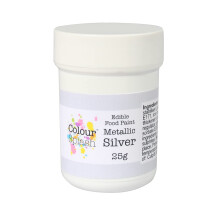 COLOUR SPLASH Edible Food Paint, Metallic Colouring, Cake Decorating Paints, Ready To Use, Add Sparkle To Cake & Decoration, Suitable For Sugar Paste,