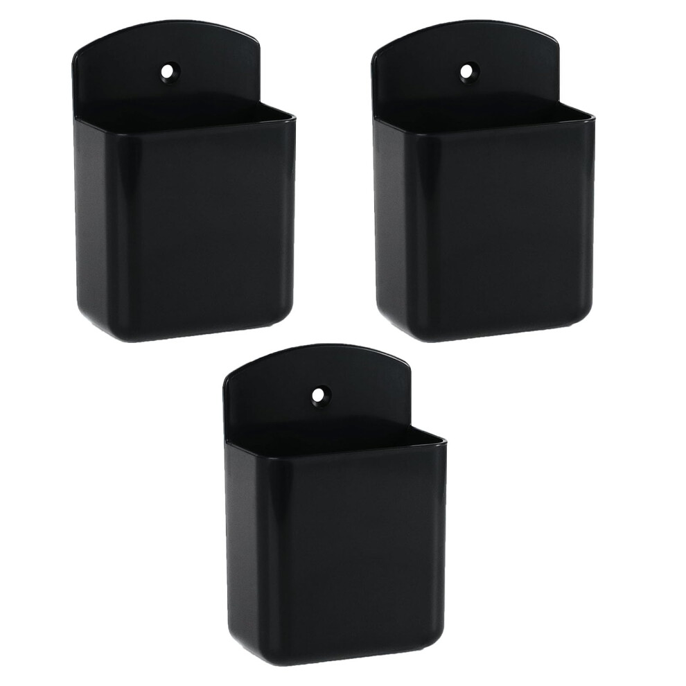 Enaeslot 3 Pcs Remote Control Holder,Self Adhesive Storage Organizer?Self Adhesive Mounted Sundries Organizer Hanging Container Phone Charging Rack 5051225096335