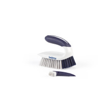 Beldray Deep Clean Handheld Scrubbing Brush ? Cleaning Brush for Tough Stains & Grime, Double-Ended Scrape and Poke Tool, Ergonomic Non-Slip Grip,