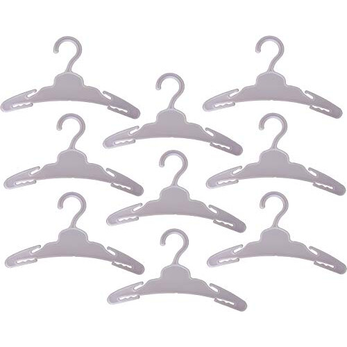 Grendle Plastic 18cm Doll Clothes hangers (9 Pack)
