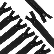 sourcing map 10Pcs 70cm/27.5-Inch Nylon Coil Zippers, #3 Closed End Separating Jacket Zippers Bulk Frame Replacement for Tailor Sewing Bag Craft
