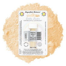 Sugarflair Pastel Gold Edible Lustre Dust, Add a Lustrous Shine to Cakes or Decorations. Brush On or Add Rejuvenator to Create Eye-Catching Edible