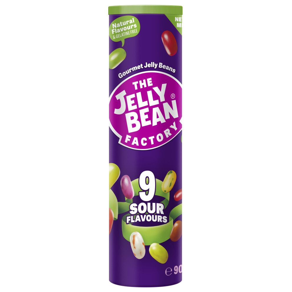 The Jelly Bean Factory Jelly Bean Factory Sour Tube | 9 Sour Mix | Gluten And Gelatine Free | Impulse Candy (1 X 90G)