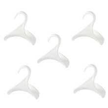 Yowlens 5-Piece Purse Handbag Hanger Hooks Closet Organizer, Acrylic Bag Hanger Hooks, White