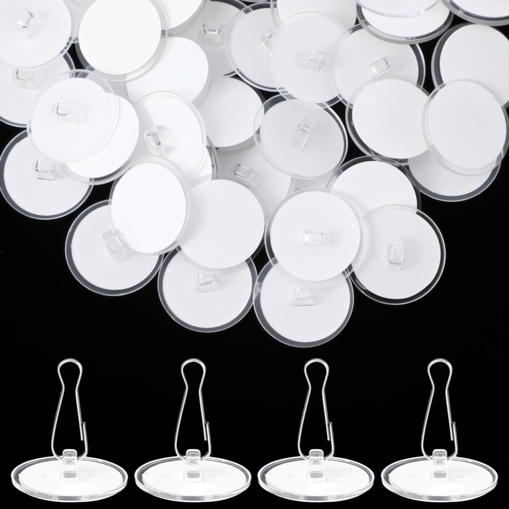 40 Pcs Self Adhesive Ceiling Hooks, No Drill Hooks For Hanging, Sticky Hook For Hanging, Heavy Duty Ceiling Hook For Hangings Indoor Outdoor Plants 5051225105976