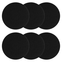 LXUEJIE 6 Pack Charcoal Filters for Compost Bucket, 7.25 inch Round Activated Carbon Replacement Filters for Kitchen Compost Bins Kitchen Composts Bin