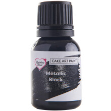 Rainbow Dust Cake Art Paint, Metallic Black - 25ml