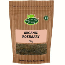 Organic Dried Rosemary 50g by Hatton Hill Organic | Aromatic Herb for Cooking, Baking & Infusions