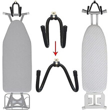 AUXPhome Ironing Board Hanger Wall Mount Ironing Board Holder Organizer Wall Rack Iron Board Caddy, Adjustable Rack Great for Laundry Rooms Storage