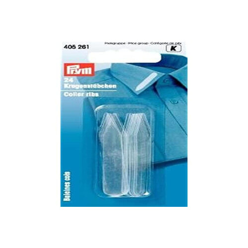 Prym Prym - Transparent (10 x 55mm) Collar Ribs - 1 Unit