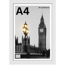 A4 Photo Frame, White, Picture Frame, Certificate, Art Print Poster, 21cm x 29.7cm, White Frames, A4 Photo Collage Gallery Display