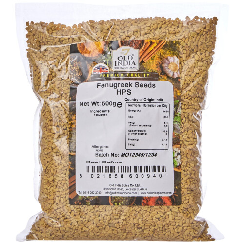 Old India Fenugreek Seeds HPS 500g