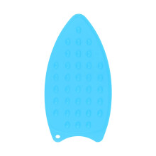 sourcing map Silicone Iron Rest Pad, Multipurpose Iron Hot Resistant Mat Iron Rest Plate for Ironing Board Hot Heat Resistant Steam Compact Mat, Blue
