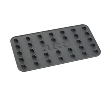Leifheit Portable Ironing Pad Mat, Anti-slip Plate, Heat Resistant Silicone Iron Rest, Gray, 27.2 x 17.5 x 14.4 cm