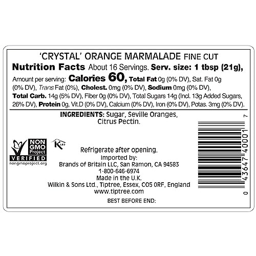 Tiptree - Crystal Orange Marmalade, 340g 2