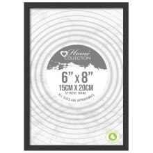Black Nouveau Simple Design Styrene Photo Frame 6x8"
