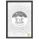 Black Nouveau Simple Design Styrene Photo Frame 6x8" 1