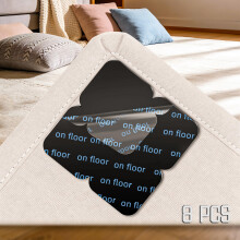 Rug Grippers for Laminate Floor, banpa Petal-shaped Anti Slip Rug Underlay Stickers, Reusable & Washable Carpet Stickers for Rugs for Wooden, Marble
