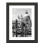 Black Nouveau Simple Design Styrene Photo Frame 5x7" 1