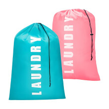 2 Pack Large Laundry Bags,24"" x 36"" Portable Travel Laundry Bag with Drawstring Cord,Travels Laundry Bags for Dirty Clothes, Ideal for Travel, Home,