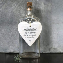 East of India Hanging Heart Gift I wish you lived nearer