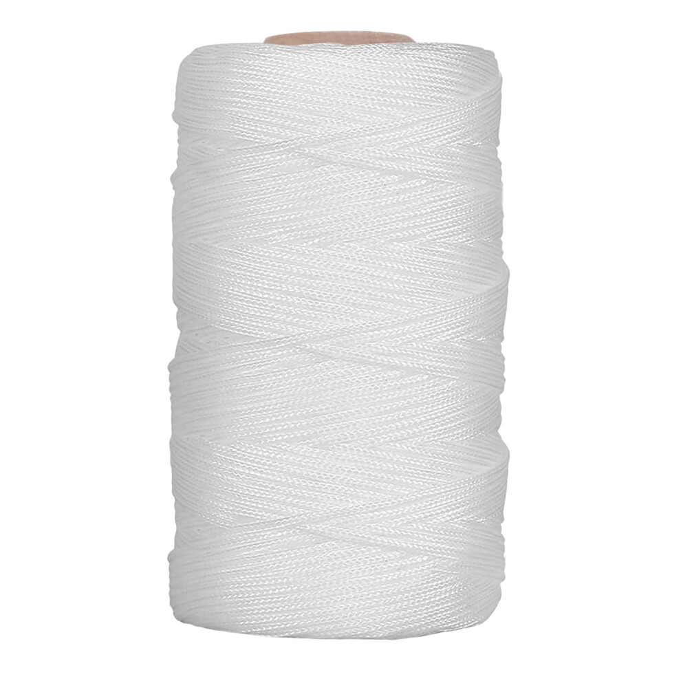 Takfree 40 Meters Roman Blind Cord, 2Mm Nylon Blind String White Picture Hanging Cord Braided Craft Curtain Lift Shade String For Windows Crafts