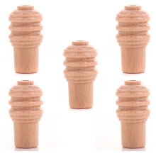 SISI UK Ridged Wooden Cord Pulls Weights Roman Blind Cord Pull for Light Switch Curtains Roman Blind Ends Light Switch and Ceiling Fans Pull Cord
