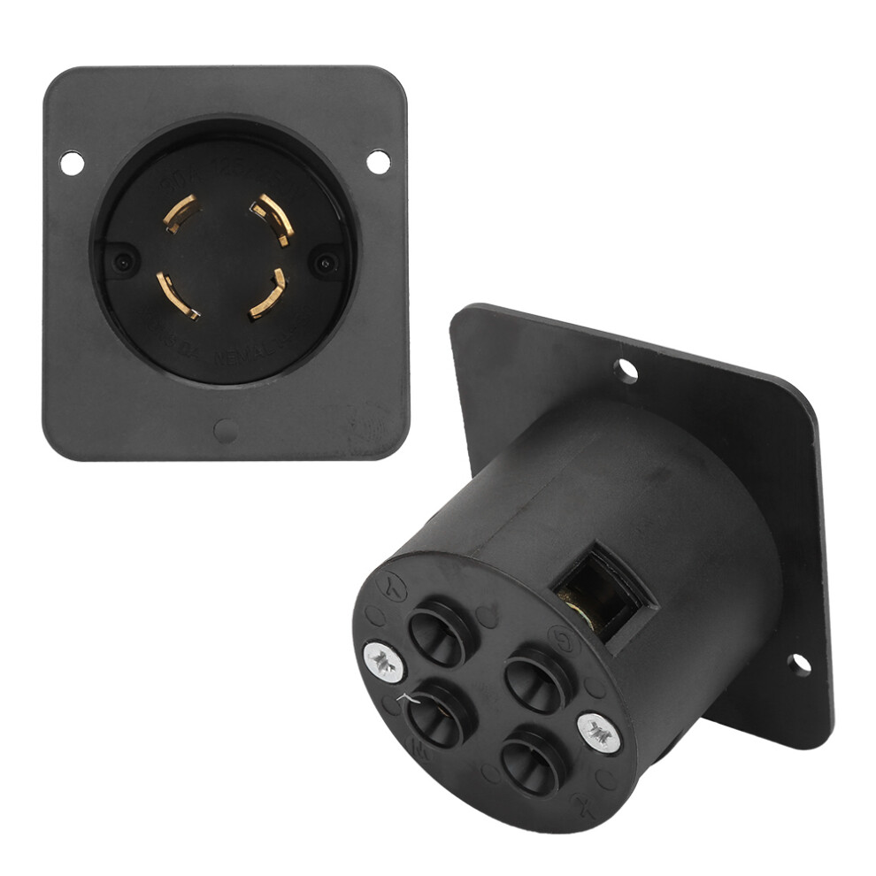 Nema L14-30C 30A Generator Plug 76X70x50mm Black 9381393807232