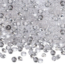 TOAOB 1000 Pieces 6mm Clear Tiny Acrylic Table Scatter Crystals Acrylic Diamonds Rhinestones for Table Decorations Wedding Decoration Bridal Shower