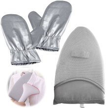 Bimkole 2 PCS Garment Steamer Ironing Glove, Anti Steam Gloves Waterproof Durable Heat Resistant Clothes Protective Ironing Glove for Garment Steamer