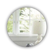 Round Acrylic Wall Mirror - 20cm Frameless Circle Mirror Tile - Shatterproof Safety Plastic Mirror for Bathroom, Bedroom, & Living Room - Easy