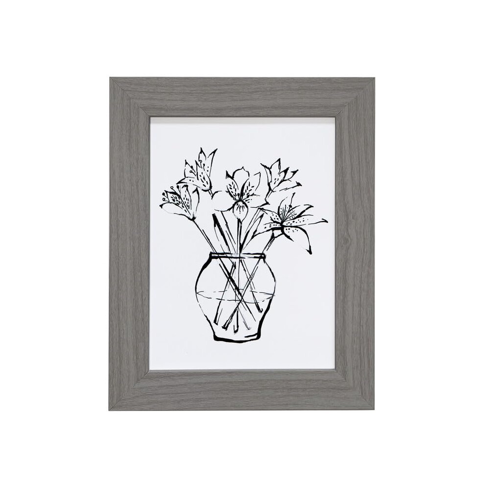 Aryllis 6X4 Photo Frame, Pebble Manufactured In The Uk, Freestanding Picture Frame Fitted With Real Glass - *Choice Of Colour & Size* Grey 5051225126513