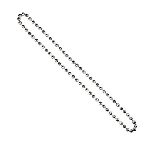 First blinds Roller Blind Chrome Beaded Pull Chain - Continuous Loop (Drop 75cm)