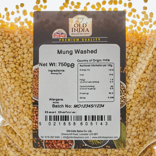 Old India Mung Washed 750g 1