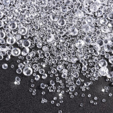 Teaaha 4000 Pcs Clear Diamonds Confetti Wedding Crystal Scatter Acrylic Gem Bling Rhinestone Vase Filling, for Table Center, Wedding, Birthday, Party,