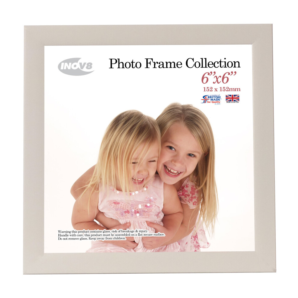 Inov8 Framing Photo Frame Soft 6X6 1Pk Grey 5051225132675