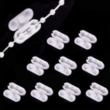 LICQIC Roller Blind Cord Connector Clips, Replacement Pull Ball Chain Connector fits 4.5mm Roller, Roman and Vertical Blinds, 10 Pcs Plastic
