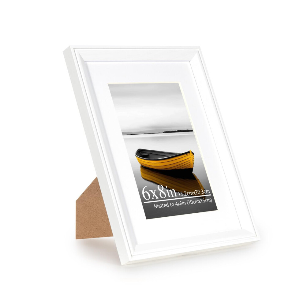 Baoee 6X8 Picture Frame?Photo Frame With Acrylic Glass,Poster Frame White 5051225120955