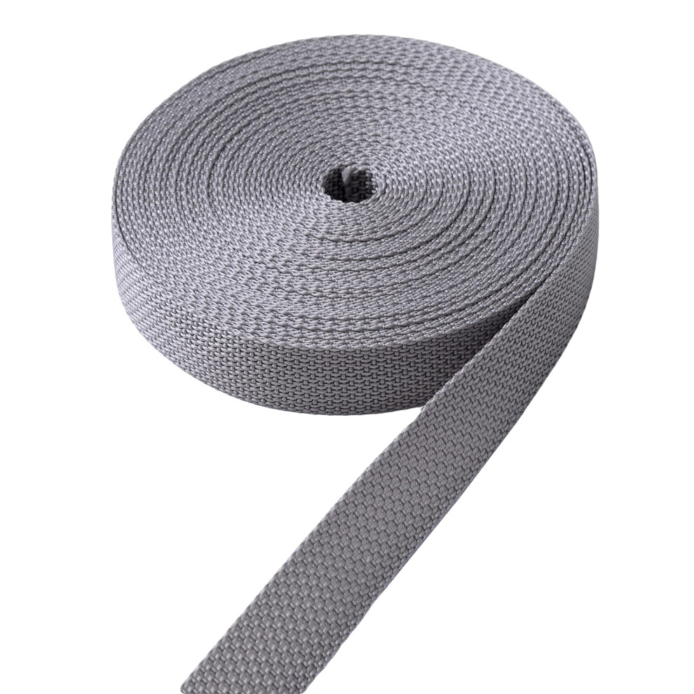 Ipea Super Resistant Polypropylene Roller Shutter Belt - 7.5 Meters Length - Made In Italy - Rope For Windows And Doors - Width 20 Mm - Grey
