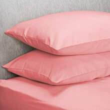 M Fabrics Poly-Cotton Plain Dyed Housewife Pillowcase Pair - Easy Care, Machine Washable - Available in 25 Colours - Pillow Case Pair 50x75cm (Baby
