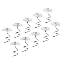 Ciieeo 20pcs Spiral Upholstery Pins Anti-slip Bedskirt Fasteners for Sofa Covers Furniture Arm Covers and Slipcovers Easy to Use Secure Resistant