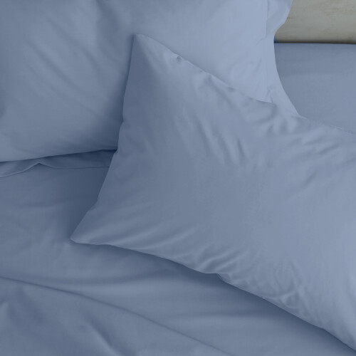Catherine Lansfield Catherine Lansfield Easy Iron Percale Standard Pillowcase Pair Lansfield Blue