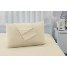 Sonia Moer Super Soft Brushed Microfibre Pillowcases - Non Iron Breathable Hypoallergenic Pillowcases set of 2- Cream