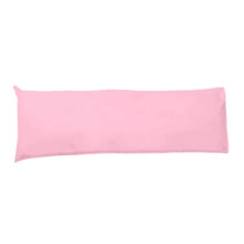 British Home Bedding Bolster Pillow Case Long Body Orthopaedic Support Maternity Pregnancy Pillow Case (Single 3ft 19" X 36", Pink)