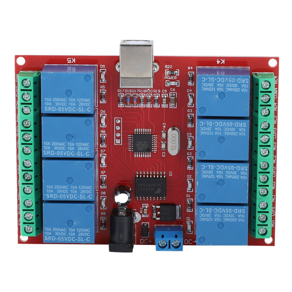 8-Channel 5V Usb Relay Module 10A 10X8x2cm 8461393807355